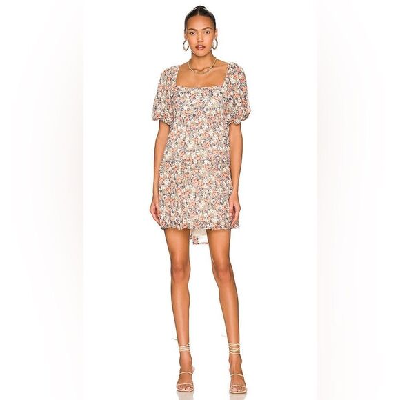 MINKPINK Dresses & Skirts - REVOLVE X MINKPINK Floral mini Puff Sleeve Dress size Small